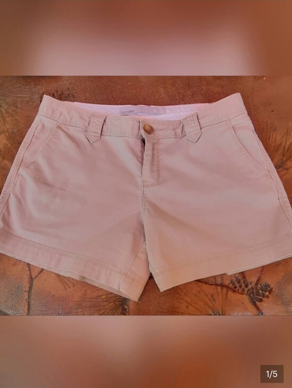Old Navy Tan Women's Low Rise Chino Bermuda Shorts
